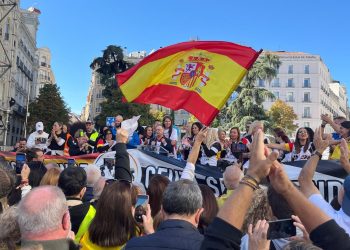 Imagen de la manifestación de Mujeres Caballas. Foto: Sociedad Civil Española