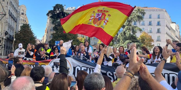 Imagen de la manifestación de Mujeres Caballas. Foto: Sociedad Civil Española